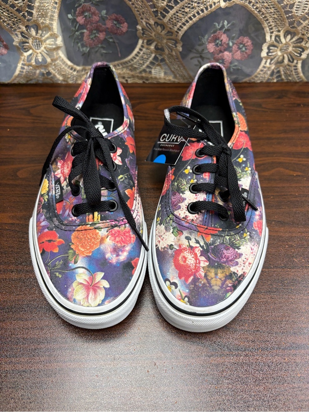 Vans Galaxy Floral Print Canvas Sneakers